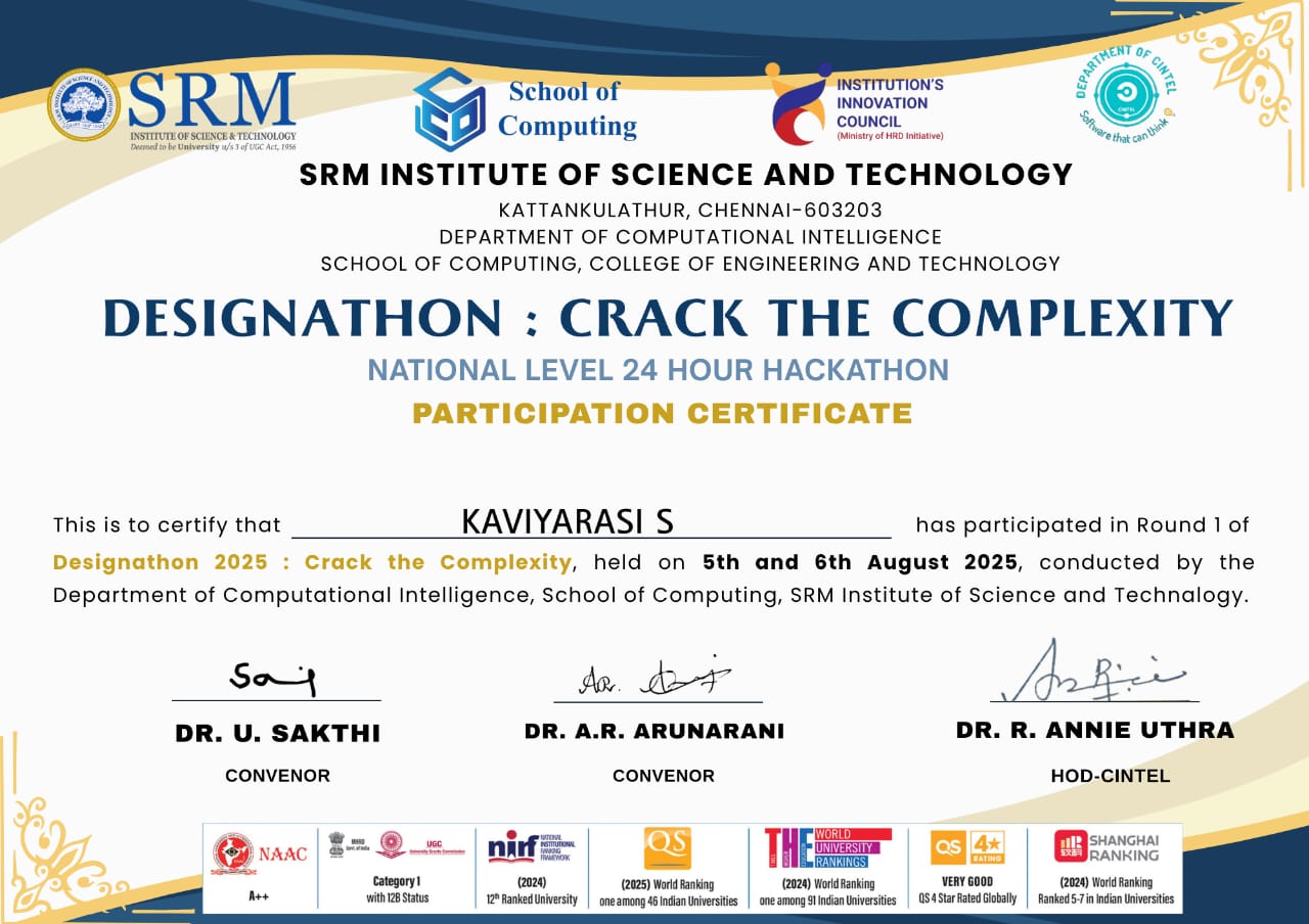 SRM Hackathon